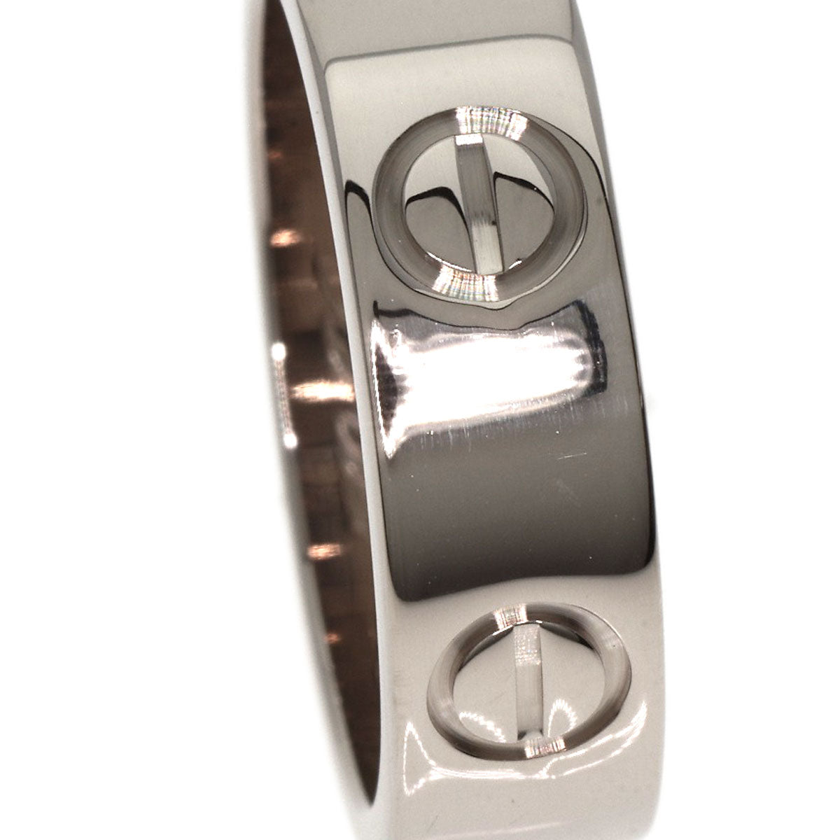 CARTIER love ring #51 Ring K18 White Gold Ladies [Used]