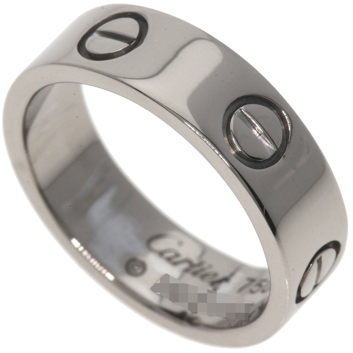 CARTIER love ring #51 Ring K18 White Gold Ladies [Used]