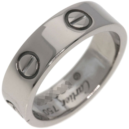 CARTIER love ring #51 Ring K18 White Gold Ladies [Used]