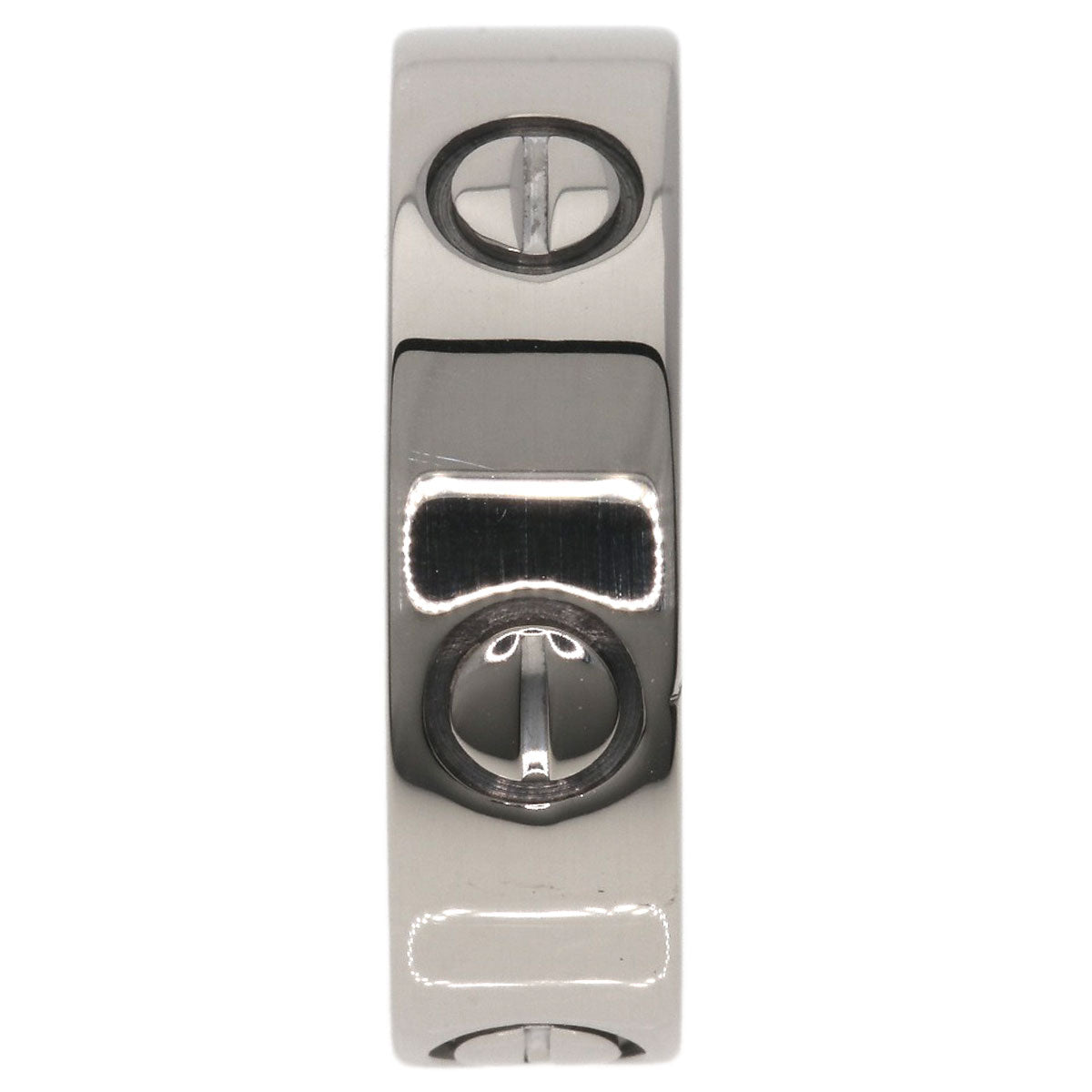 CARTIER love ring #51 Ring K18 White Gold Ladies [Used]