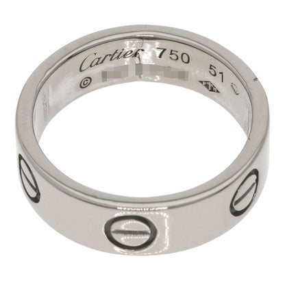 CARTIER love ring #51 Ring K18 White Gold Ladies [Used]