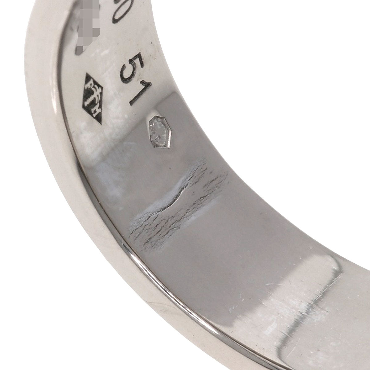 CARTIER love ring #51 Ring K18 White Gold Ladies [Used]