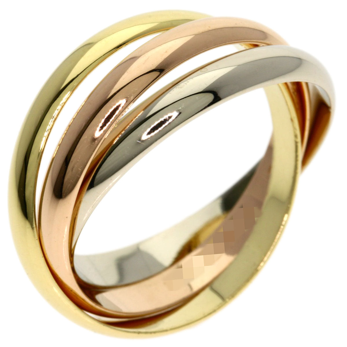 CARTIER Trinity #62 Ring K18 Yellow Gold 18K Pink GoldLadies [Used]