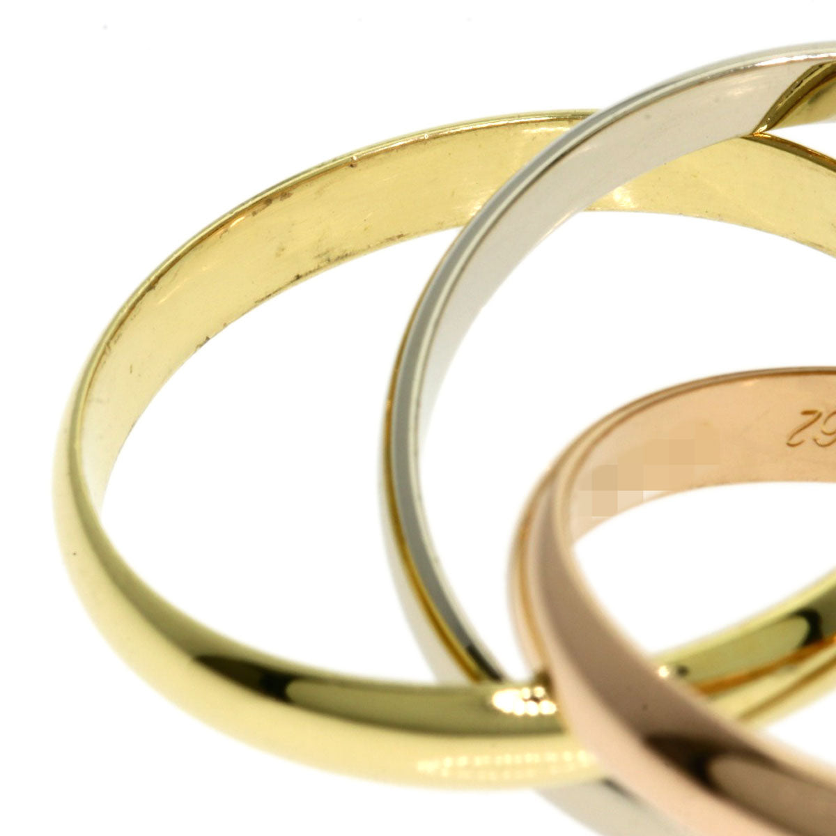 CARTIER Trinity #62 Ring K18 Yellow Gold 18K Pink GoldLadies [Used]