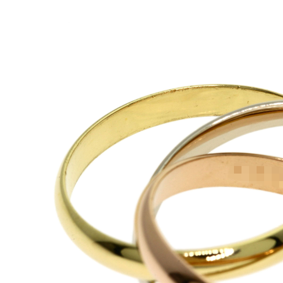 CARTIER Trinity #62 Ring K18 Yellow Gold 18K Pink GoldLadies [Used]