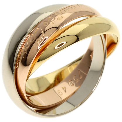 CARTIER Trinity MM #49 Ring K18 Yellow Gold 18K Pink GoldLadies [Used]