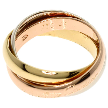CARTIER Trinity MM #49 Ring K18 Yellow Gold 18K Pink GoldLadies [Used]