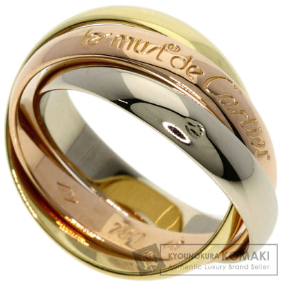 CARTIER Trinity #48 Ring K18 Yellow Gold 18K Pink GoldLadies [Used]