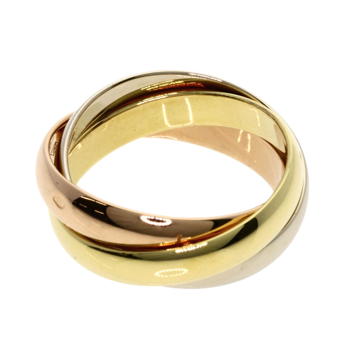 CARTIER Trinity #48 Ring K18 Yellow Gold 18K Pink GoldLadies [Used]