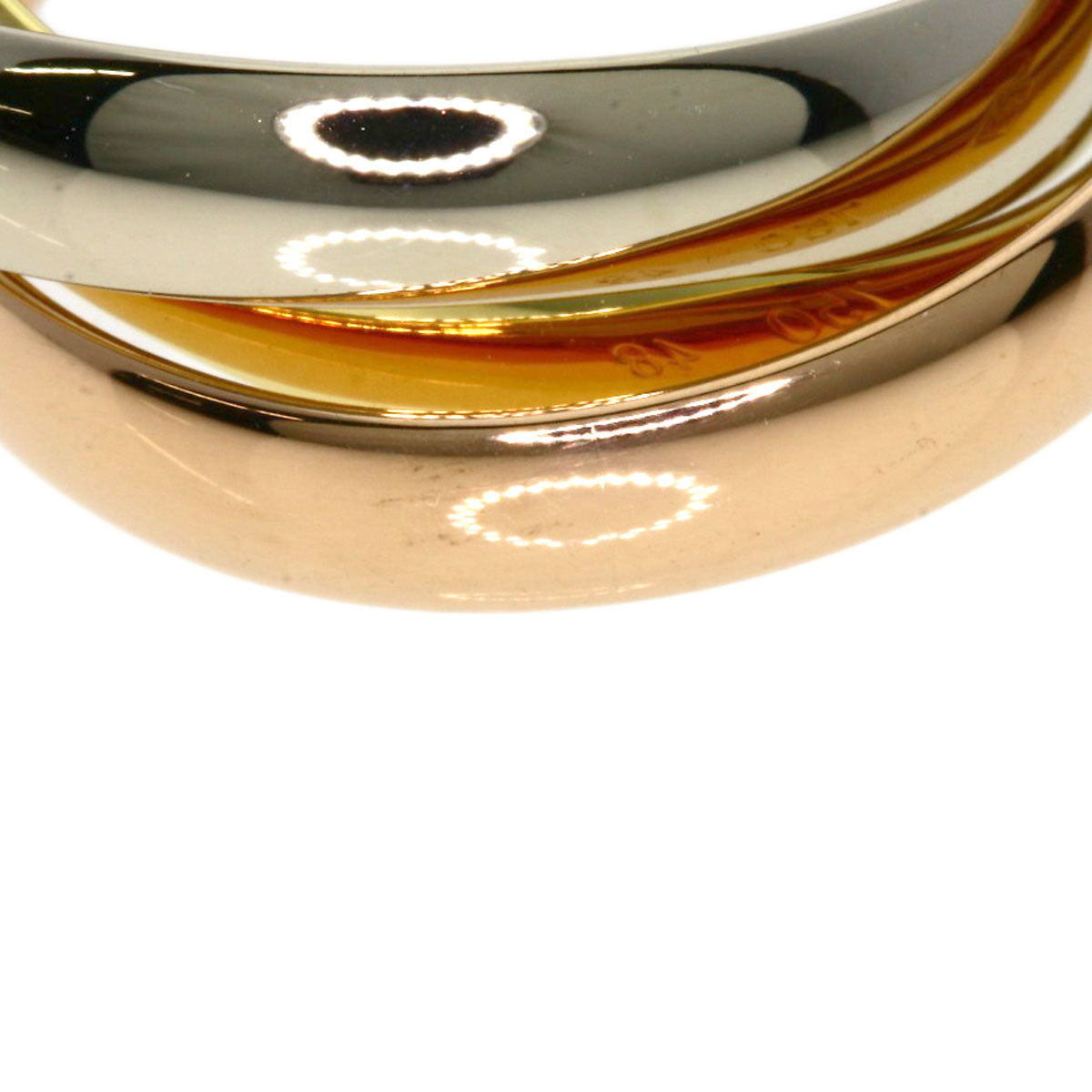 CARTIER Trinity #48 Ring K18 Yellow Gold 18K Pink GoldLadies [Used]