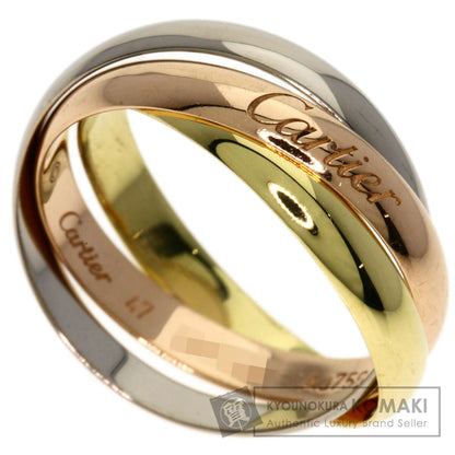 CARTIER Trinity SM #47 current model Ring K18 Yellow Gold 18K Pink GoldLadies [Used]