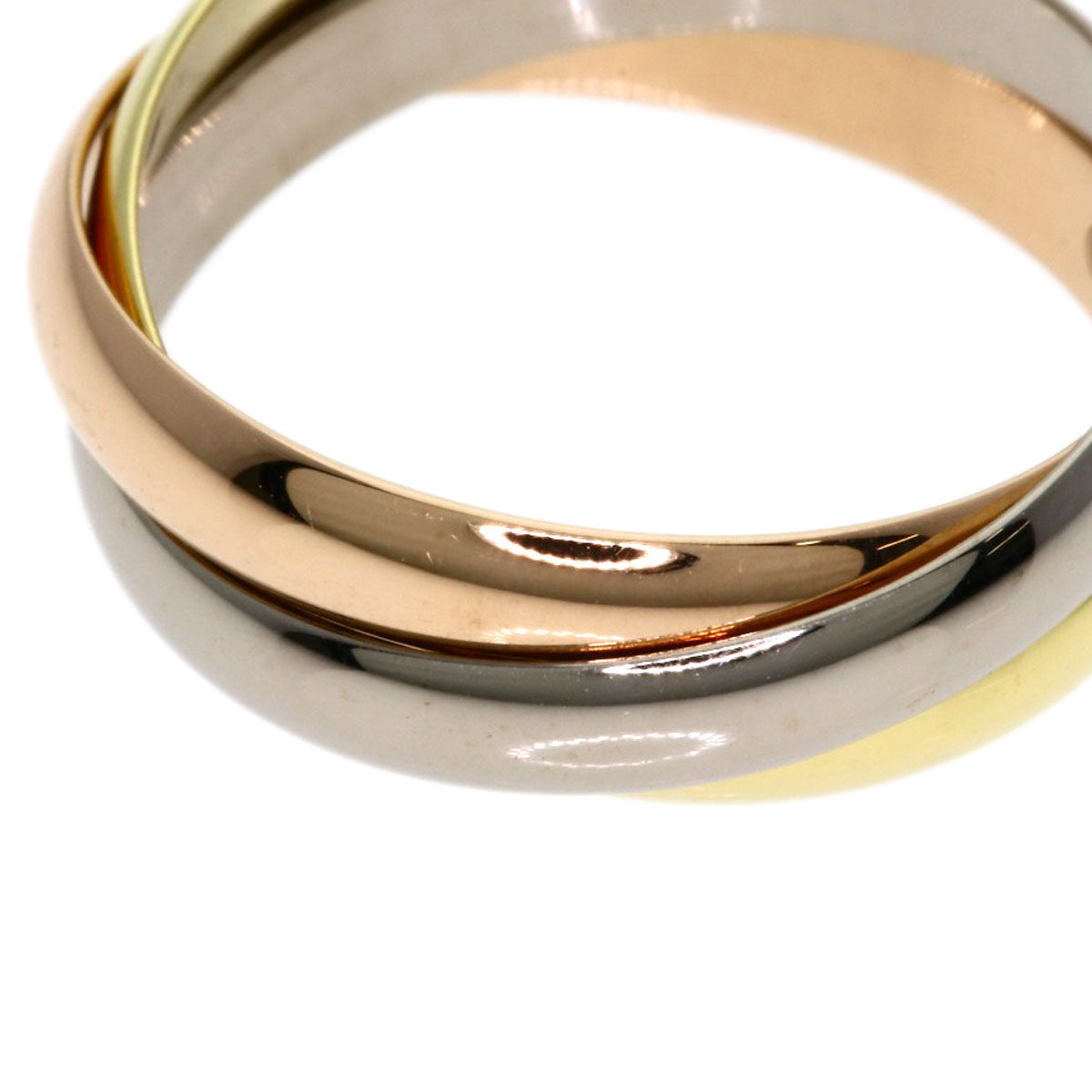 CARTIER Trinity SM #47 current model Ring K18 Yellow Gold 18K Pink GoldLadies [Used]