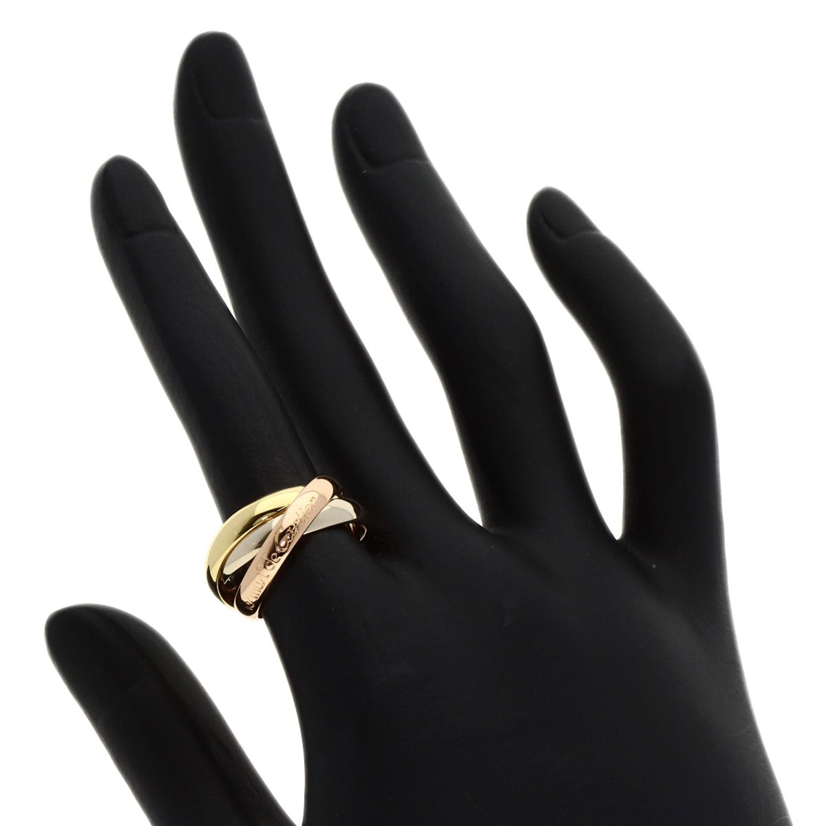 CARTIER   Trinity MM #51 Ring  K18 Yellow Gold 18K Pink GoldLadies [Used]