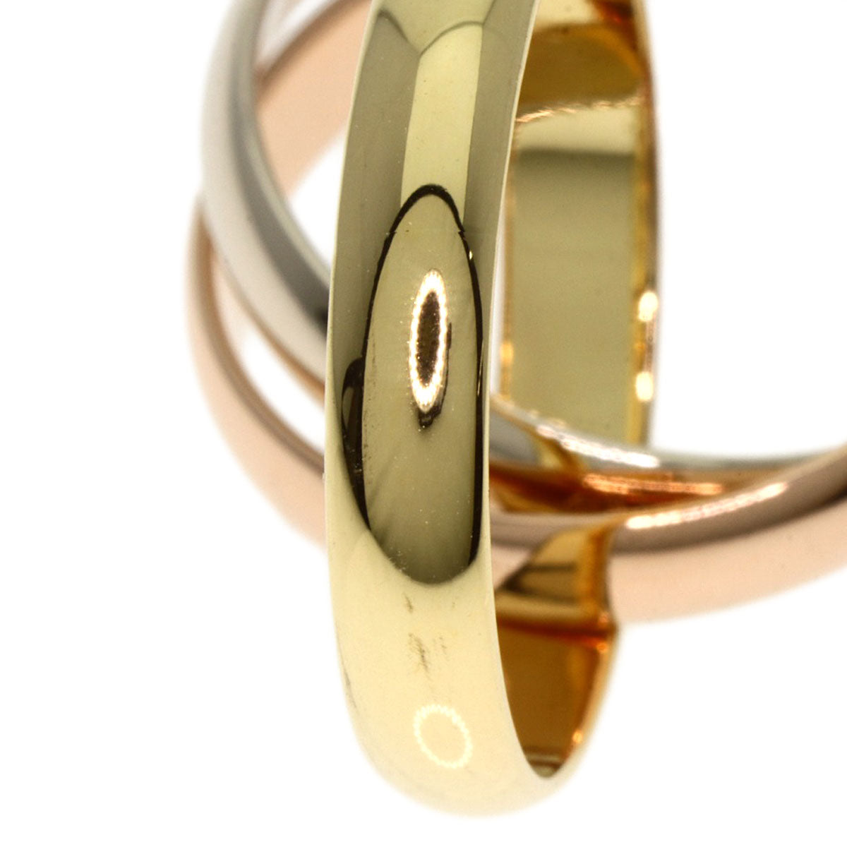 CARTIER   Trinity MM #51 Ring  K18 Yellow Gold 18K Pink GoldLadies [Used]