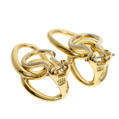 TIFFANY&Co. Double loop Earring K18 Yellow Gold Ladies [Used]