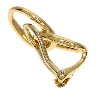 TIFFANY&Co. Double loop Earring K18 Yellow Gold Ladies [Used]