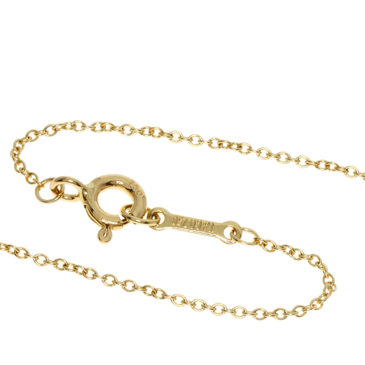 TIFFANY&Co. Double Loving Heart Necklace K18 Yellow Gold Ladies [Used]