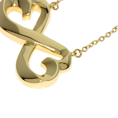 TIFFANY&Co. Double Loving Heart Necklace K18 Yellow Gold Ladies [Used]