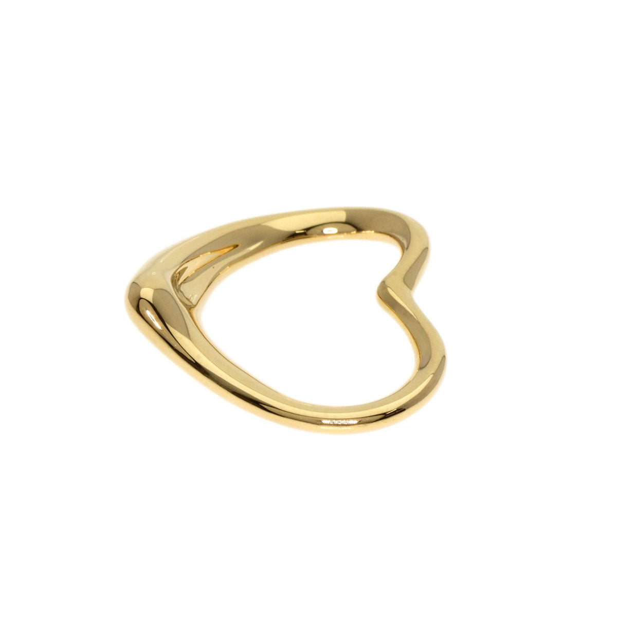 TIFFANY&Co. Open heart Pendant top K18 Yellow Gold Ladies [Used]