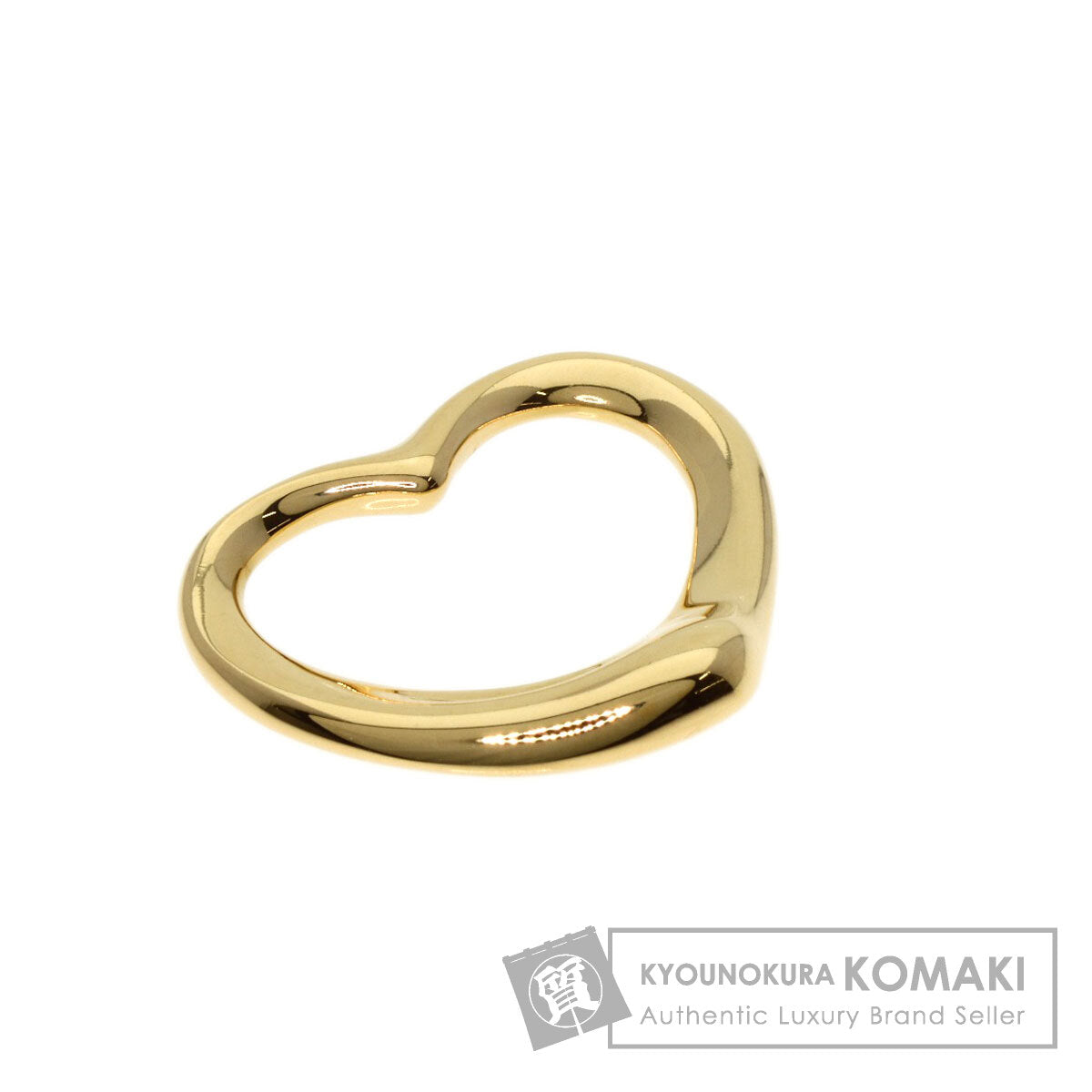 TIFFANY&Co.   Open heart Pendant top  K18 Yellow Gold Ladies [Used]