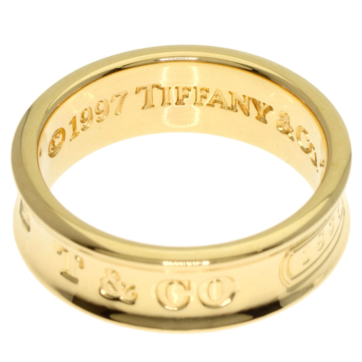 TIFFANY&Co. 1837 Ring K18 Yellow Gold Ladies [Used]
