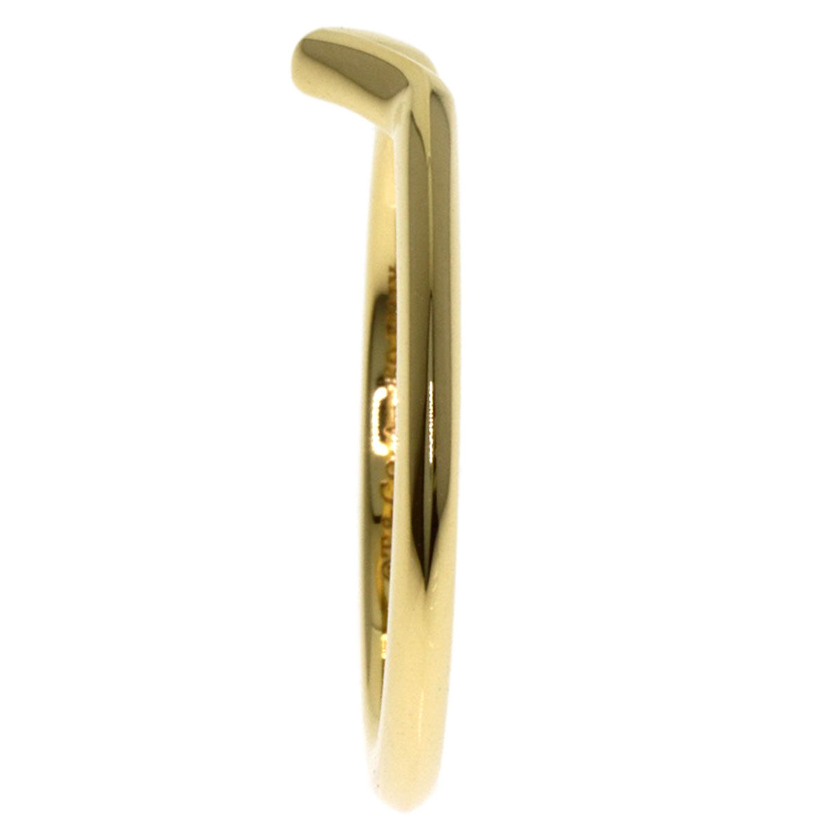 TIFFANY&Co. V band Ring K18 Yellow Gold Ladies [Used]