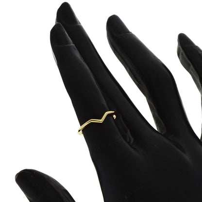 TIFFANY&Co. V band Ring K18 Yellow Gold Ladies [Used]
