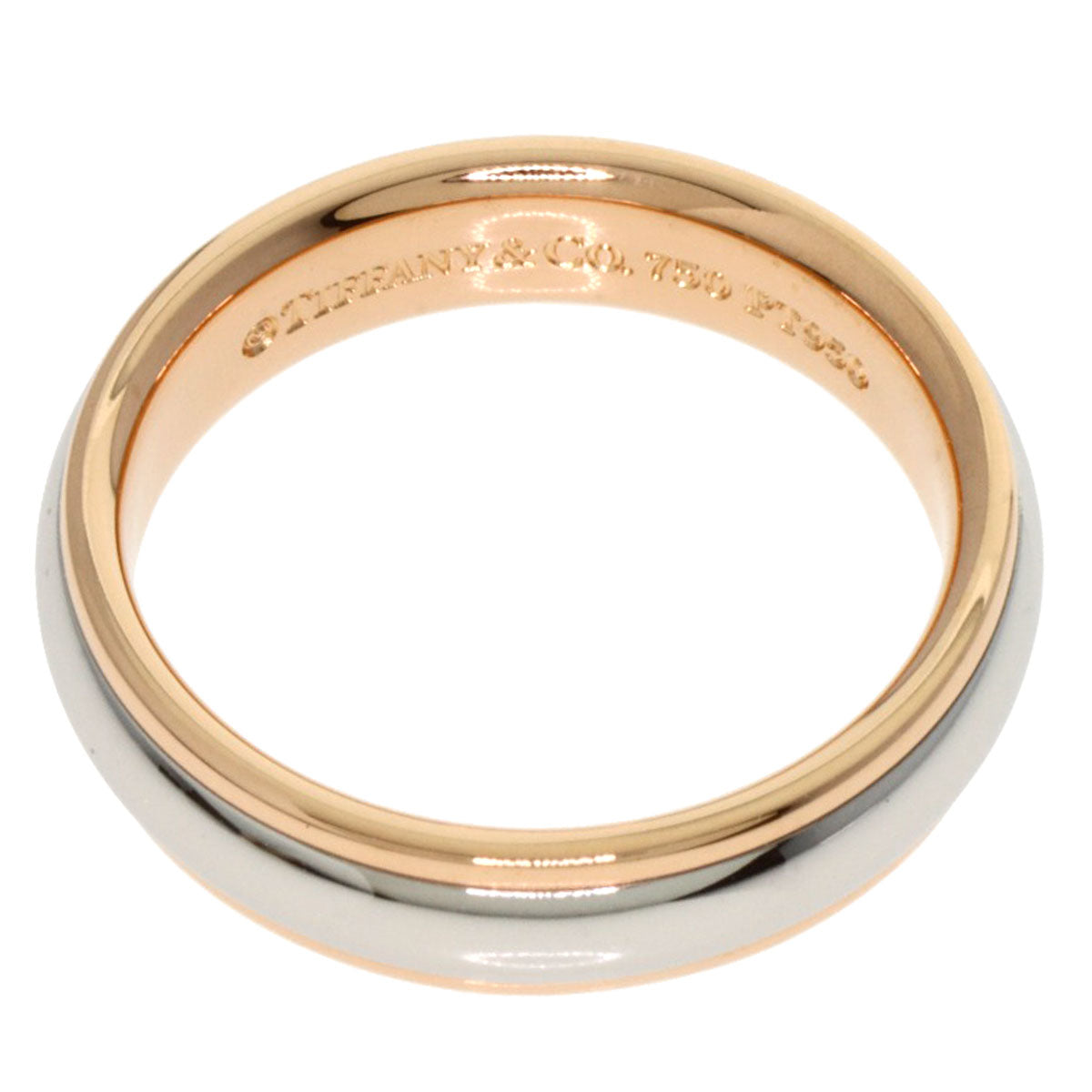 TIFFANY&Co. Milgrain Ring Platinum PT950 18K Pink GoldLadies [Used]