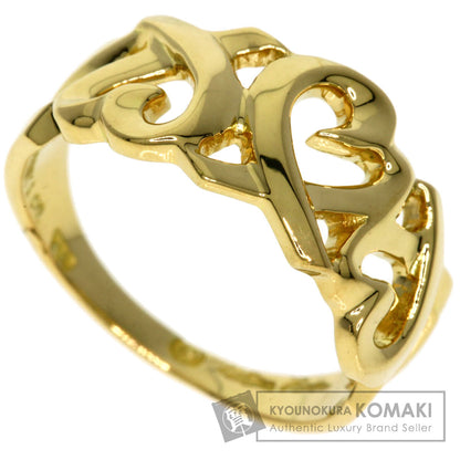 TIFFANY&Co. Triple rubbing heart Ring K18 Yellow Gold Ladies [Used]