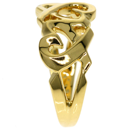 TIFFANY&Co. Triple rubbing heart Ring K18 Yellow Gold Ladies [Used]
