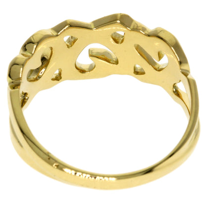 TIFFANY&Co. Triple rubbing heart Ring K18 Yellow Gold Ladies [Used]