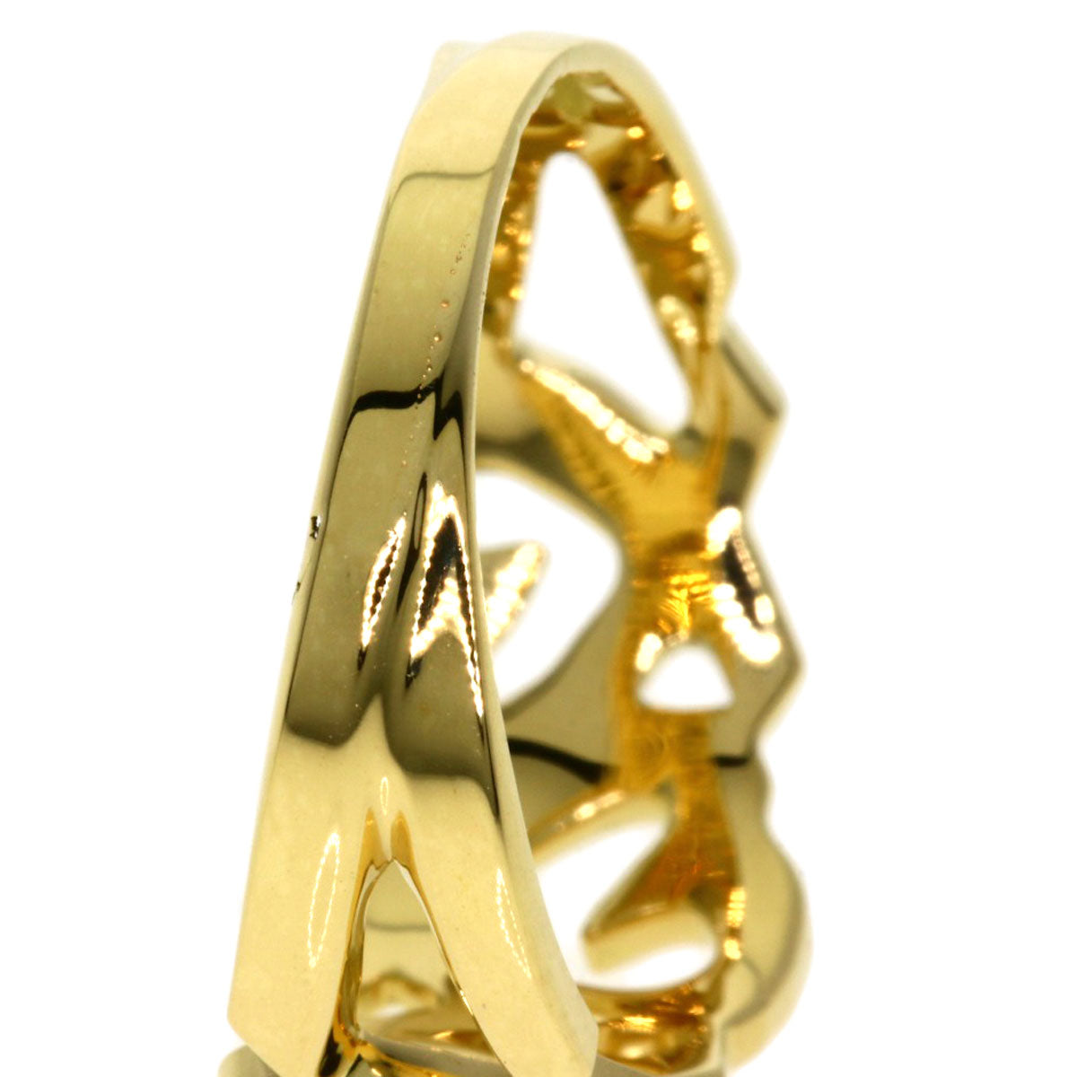 TIFFANY&Co. Triple rubbing heart Ring K18 Yellow Gold Ladies [Used]