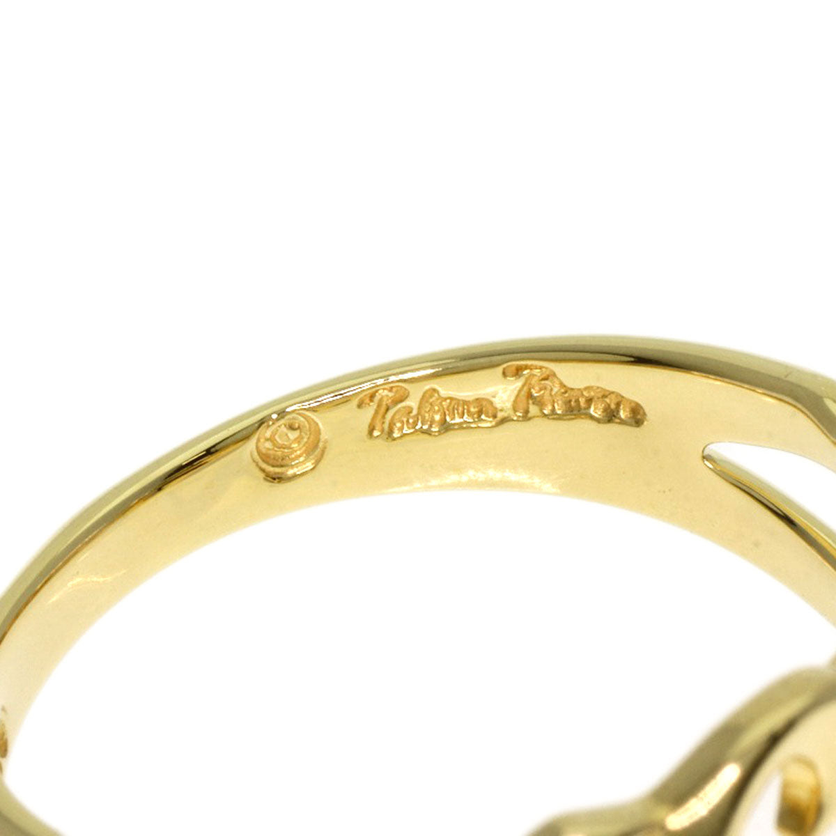 TIFFANY&Co.   Triple rubbing heart Ring  K18 Yellow Gold Ladies [Used]