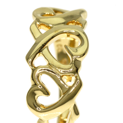 TIFFANY&Co.   Triple rubbing heart Ring  K18 Yellow Gold Ladies [Used]