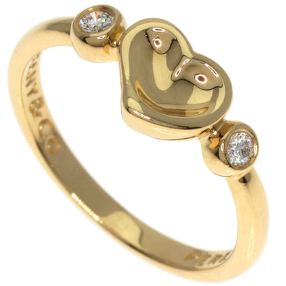 TIFFANY&Co. Full Heart 2P Diamond Ring K18 Yellow Gold Ladies [Used]