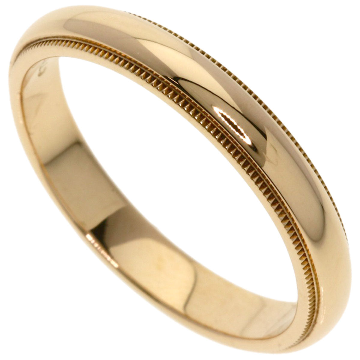 TIFFANY&Co. Milgrain Ring K18 Pink Gold unisex [Used]