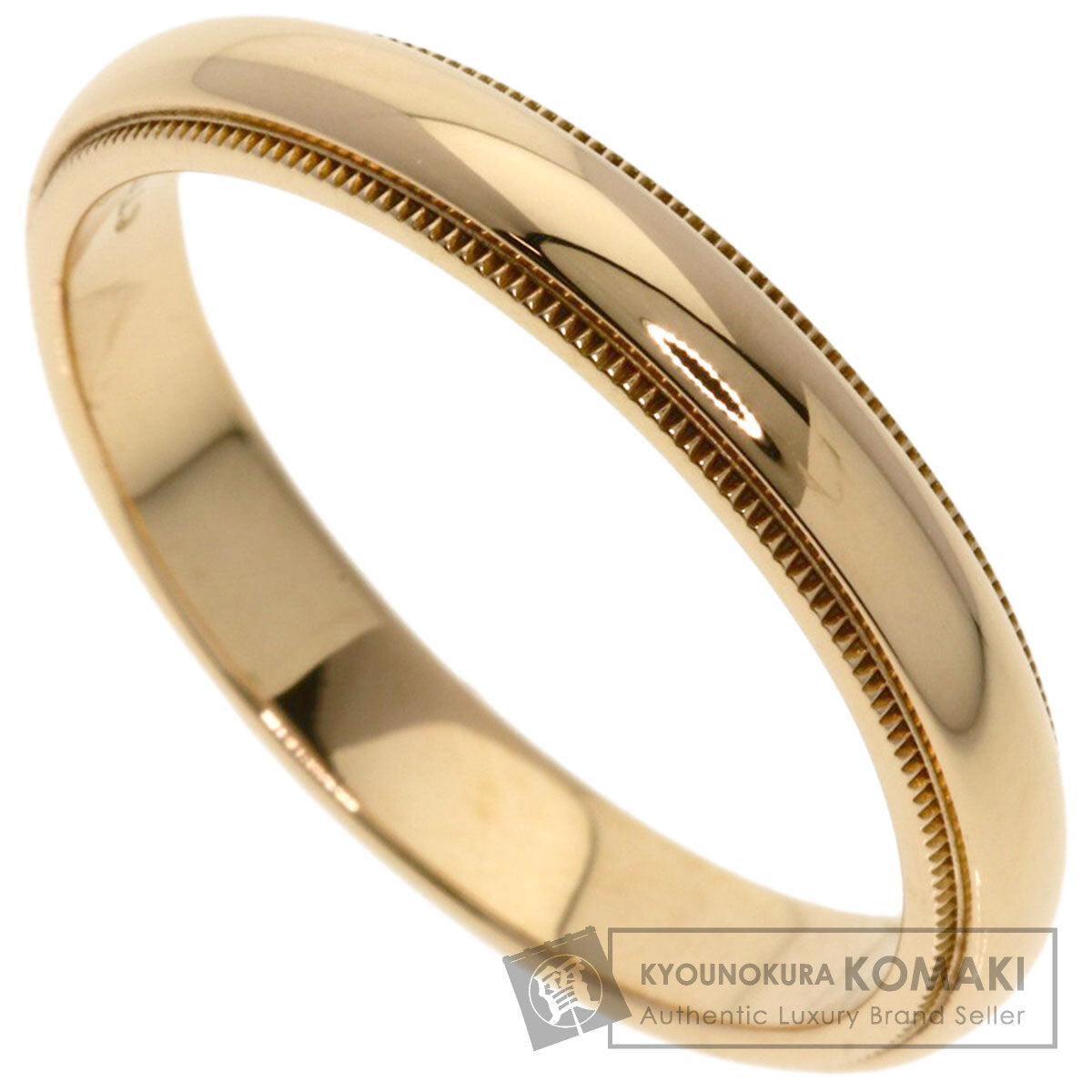 TIFFANY&Co. Milgrain Ring K18 Pink Gold unisex [Used]
