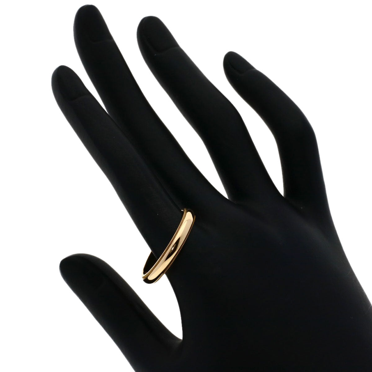 TIFFANY&Co. Milgrain Ring K18 Pink Gold unisex [Used]
