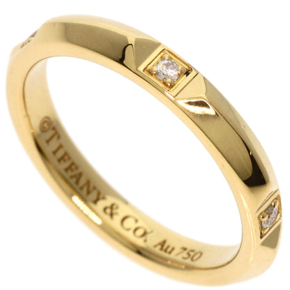 TIFFANY&Co. True Band Diamond Ring K18 Yellow Gold Ladies [Used]