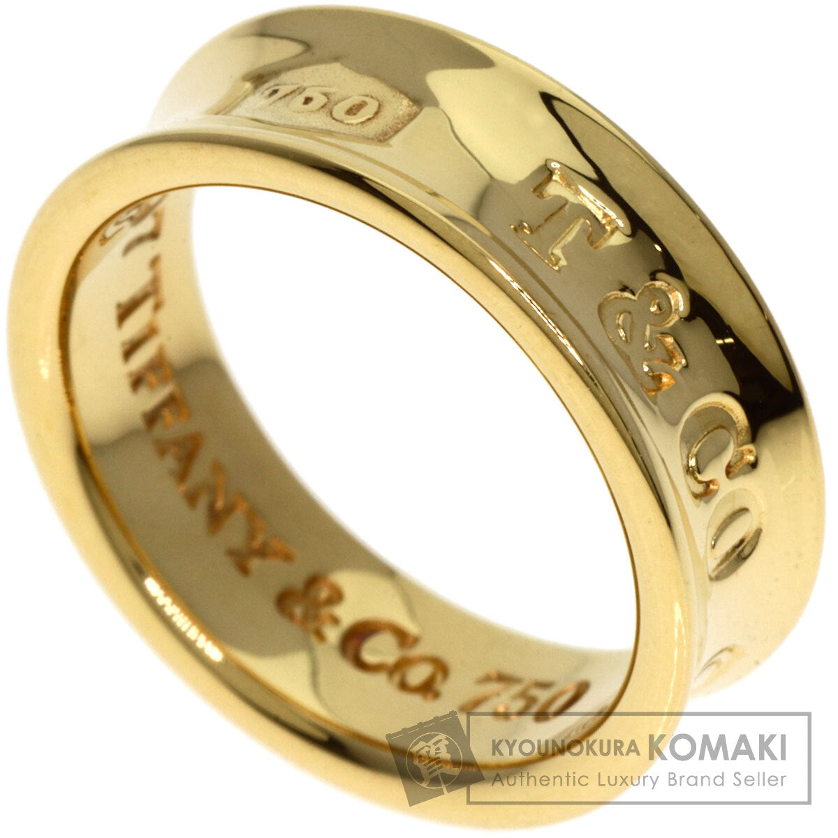 TIFFANY&Co. 1837 Ring K18 Yellow Gold Ladies [Used]