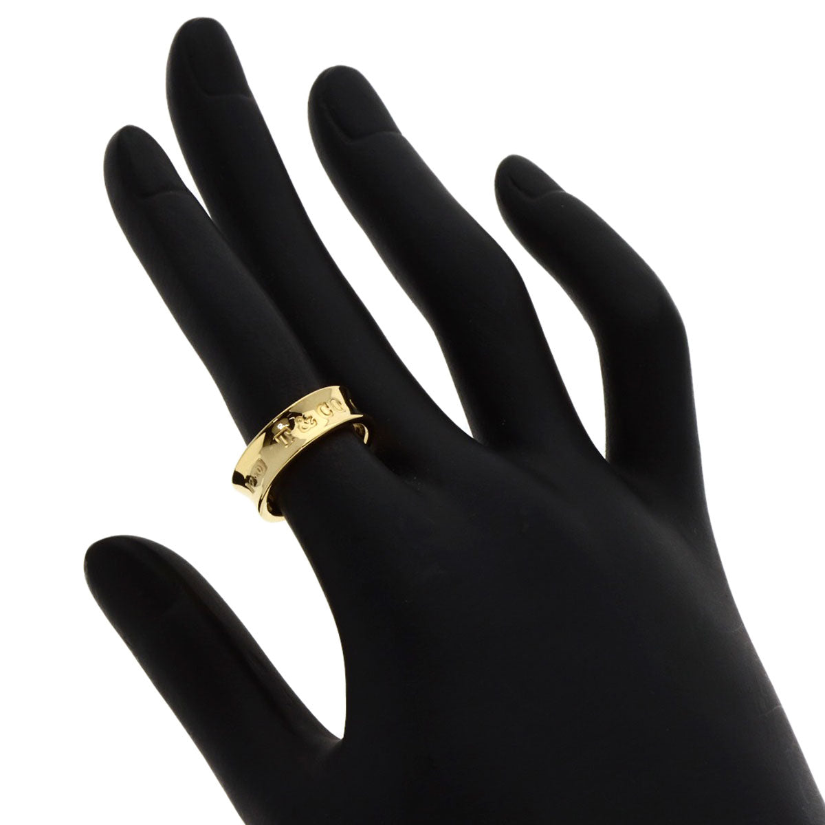 TIFFANY&Co. 1837 Ring K18 Yellow Gold Ladies [Used]