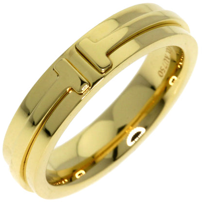 TIFFANY&Co. T TWO Ring K18 Yellow Gold Ladies [Used]