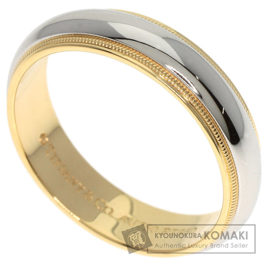 TIFFANY&Co. Milgrain Ring K18 Yellow Gold PT950Ladies [Used]