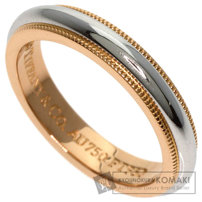 TIFFANY&Co. Milgrain Ring Platinum PT950 18K Pink GoldLadies [Used]