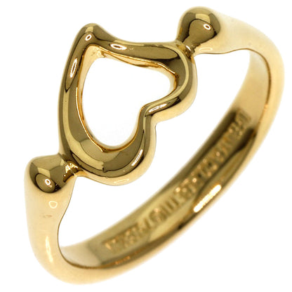TIFFANY&Co. Open heart Ring K18 Yellow Gold Ladies [Used]