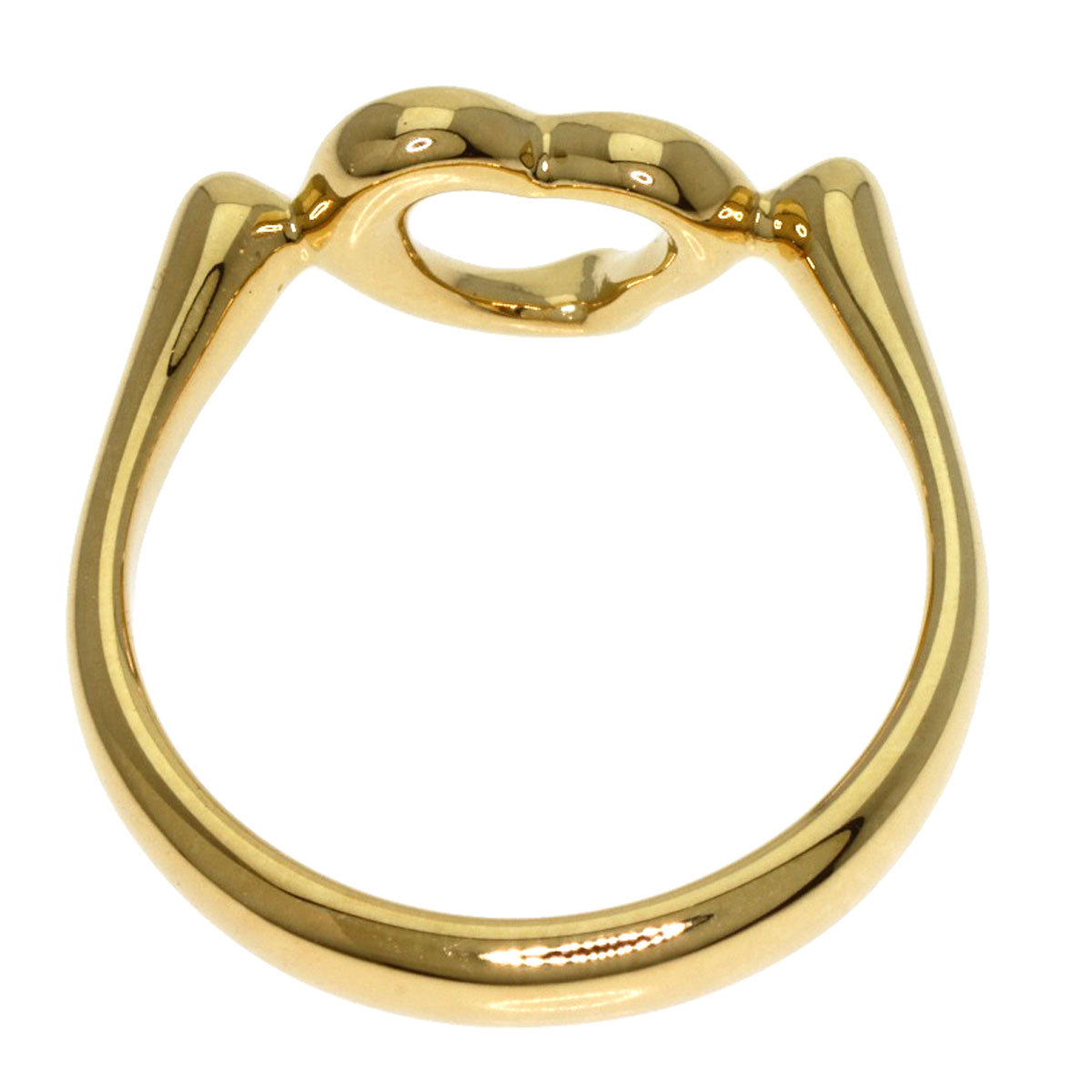TIFFANY&Co. Open heart Ring K18 Yellow Gold Ladies [Used]