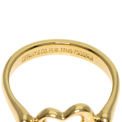 TIFFANY&Co. Open heart Ring K18 Yellow Gold Ladies [Used]