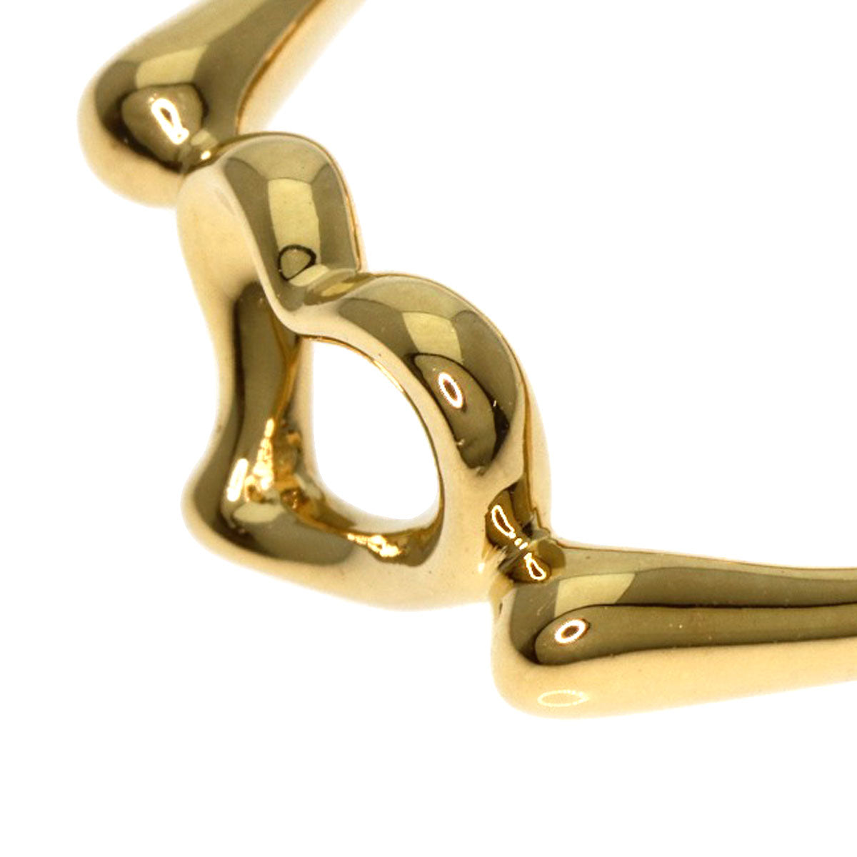 TIFFANY&Co. Open heart Ring K18 Yellow Gold Ladies [Used]