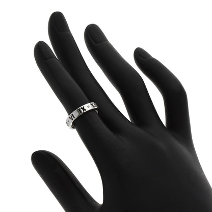 TIFFANY&Co. Atlas Pierced 4P Diamond Ring K18 White Gold Ladies [Used]