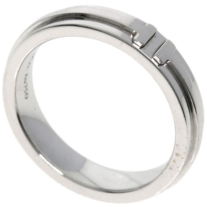TIFFANY&Co. T TOW Narrow Ring K18 White Gold Ladies [Used]